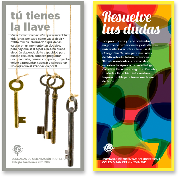 Diseño folleto jornada colegio