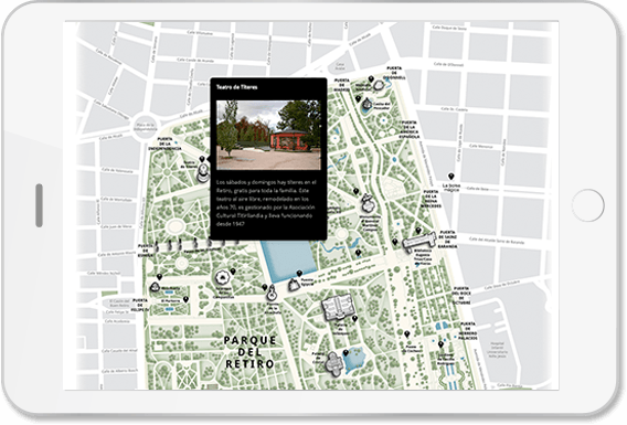 Diseño mapa interactivo de Madrid