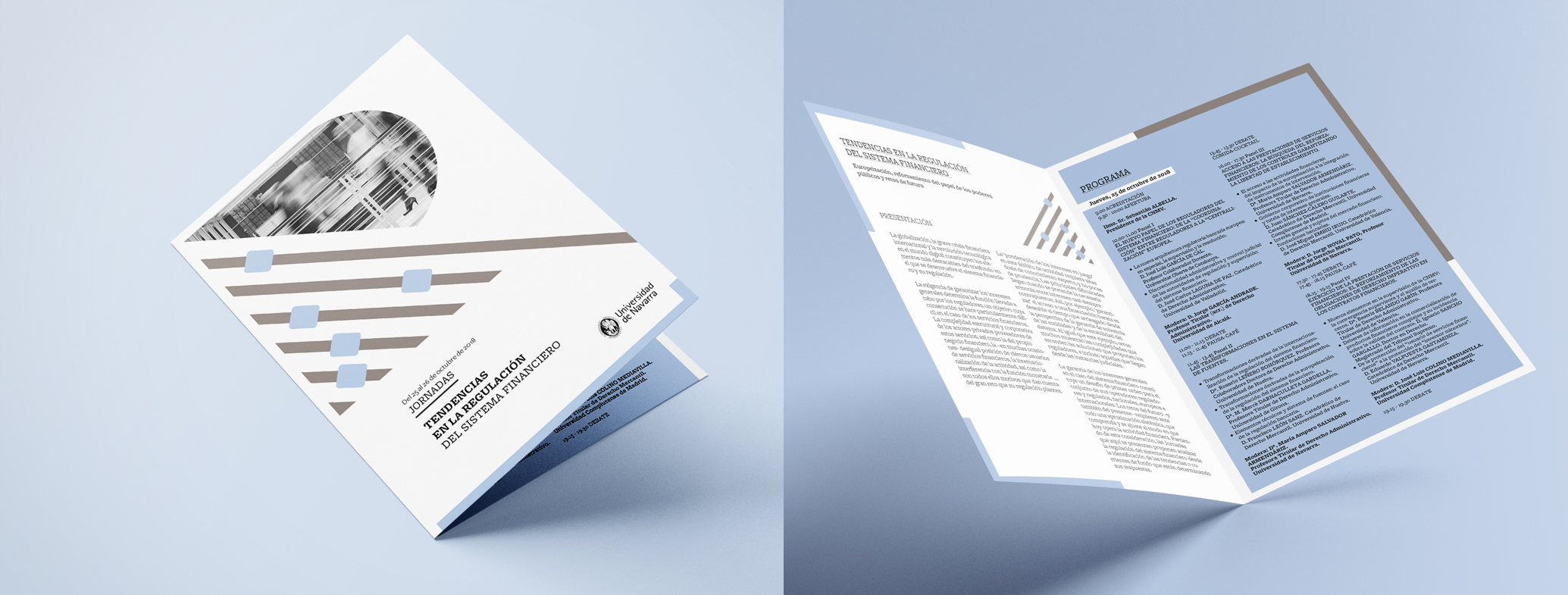 Diseño folleto para un evento en Pamplona