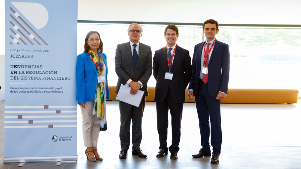 Imagen de un evento de comunicación en la Universidad de Navarra en Pamplona
