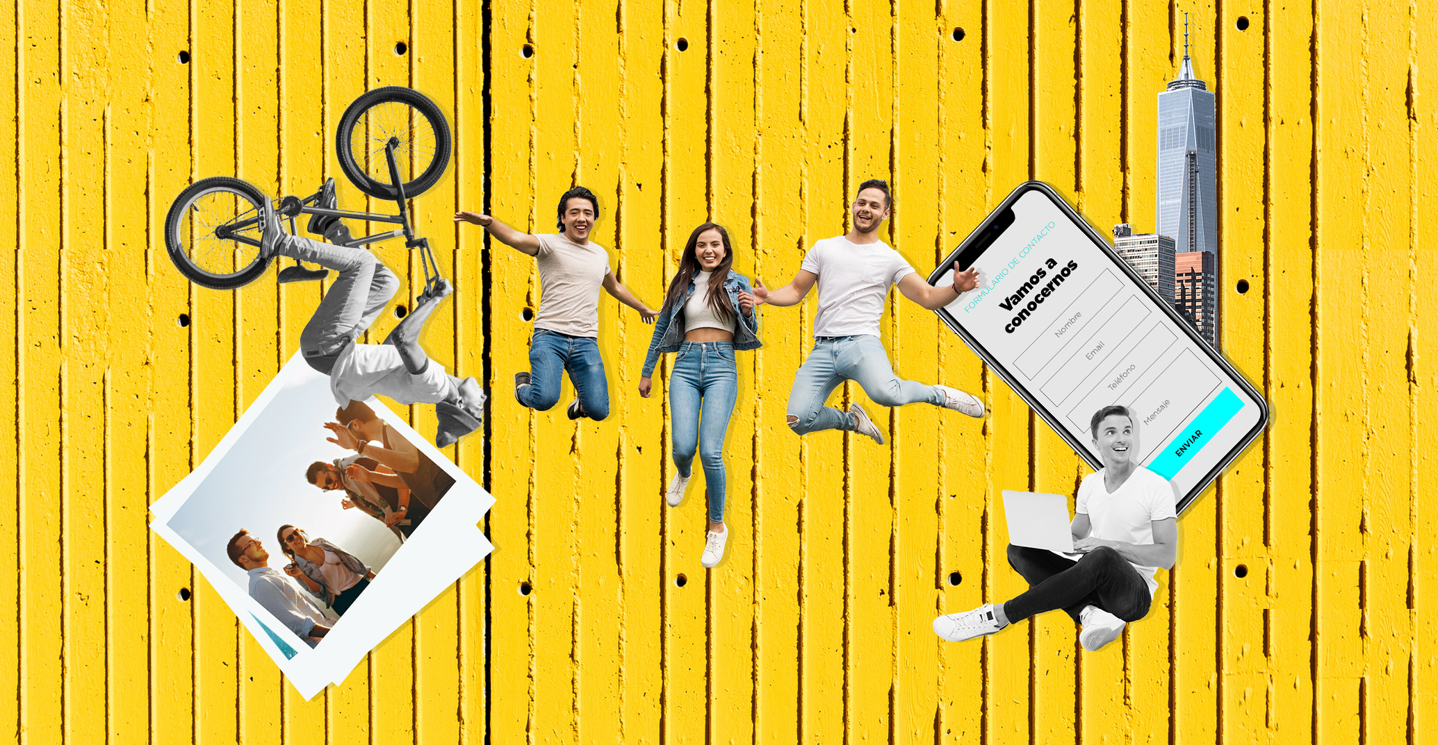 Diseño collage página web