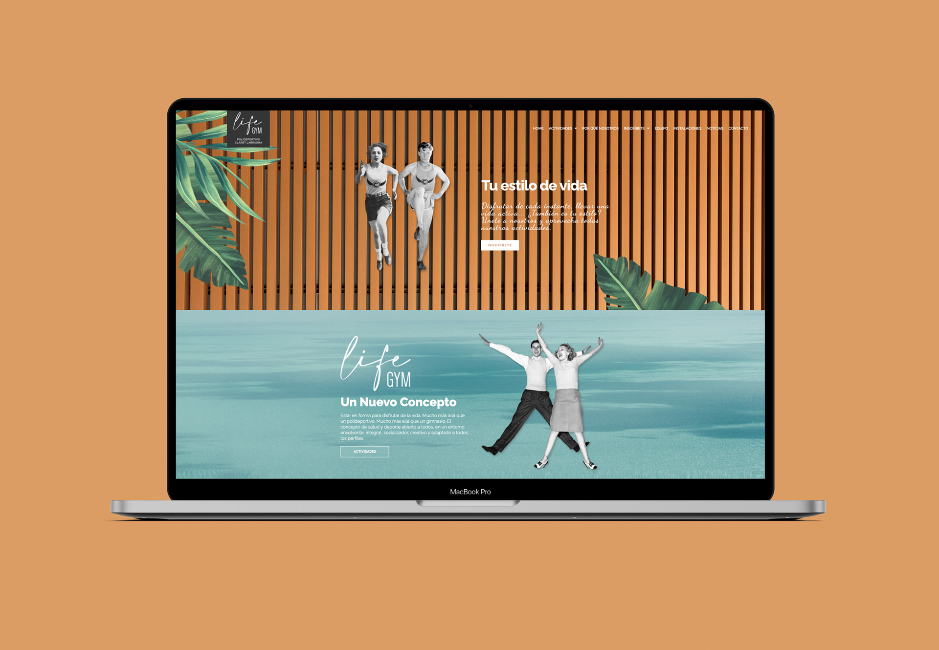diseño web interactiva gimnasio