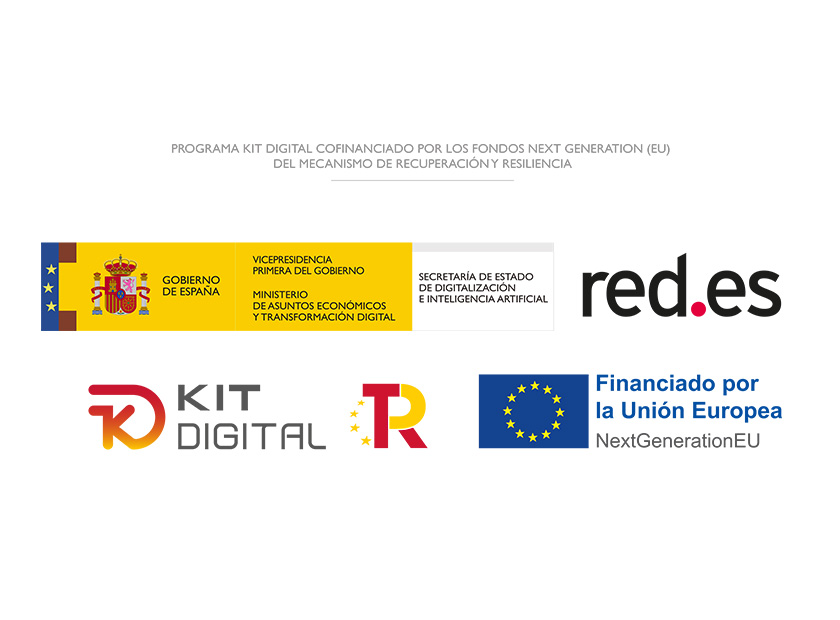 logos oficiales del programa kit digital financiado por los fondos next generation de europa