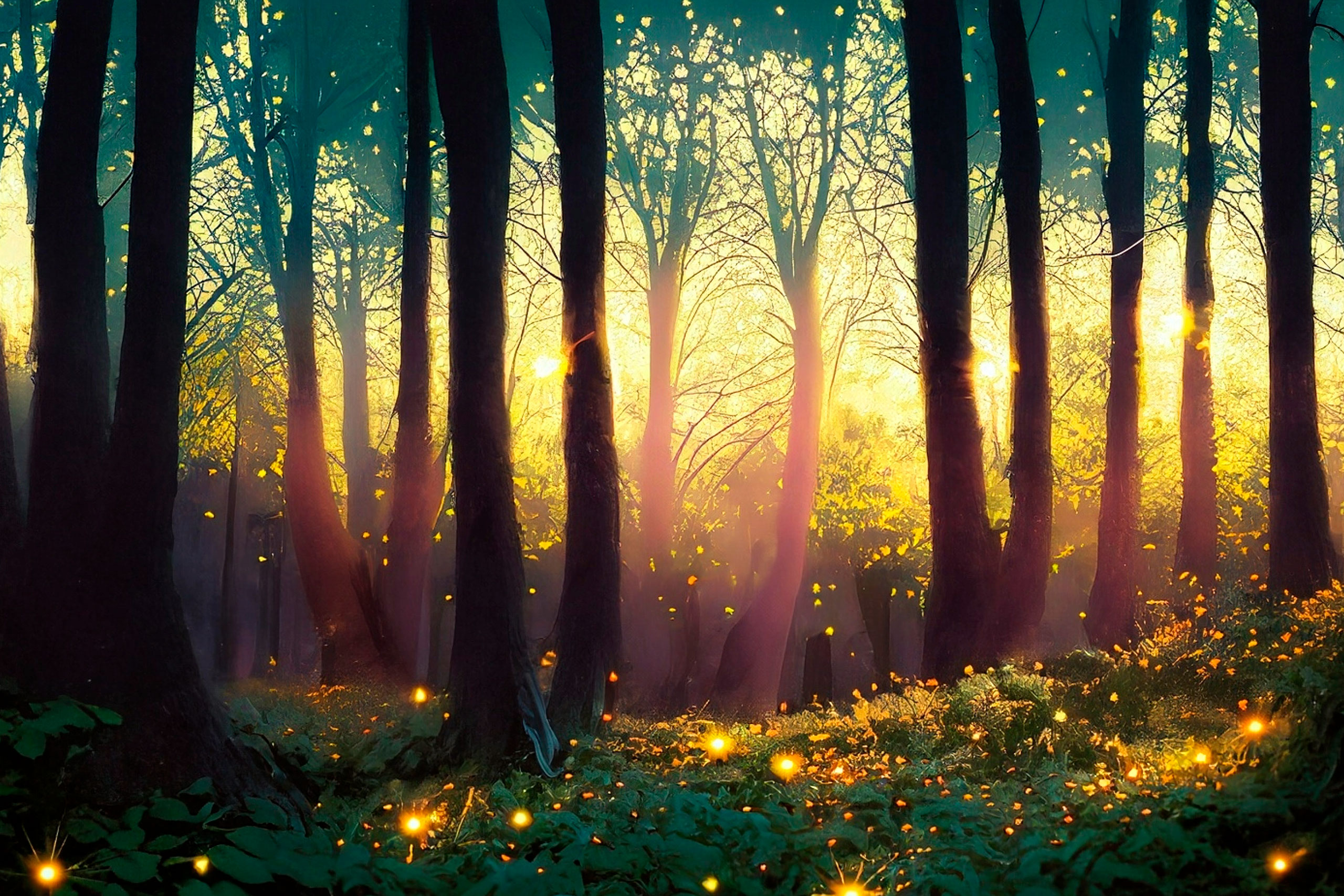 Bosque creado con Adobe Firefly by BdR