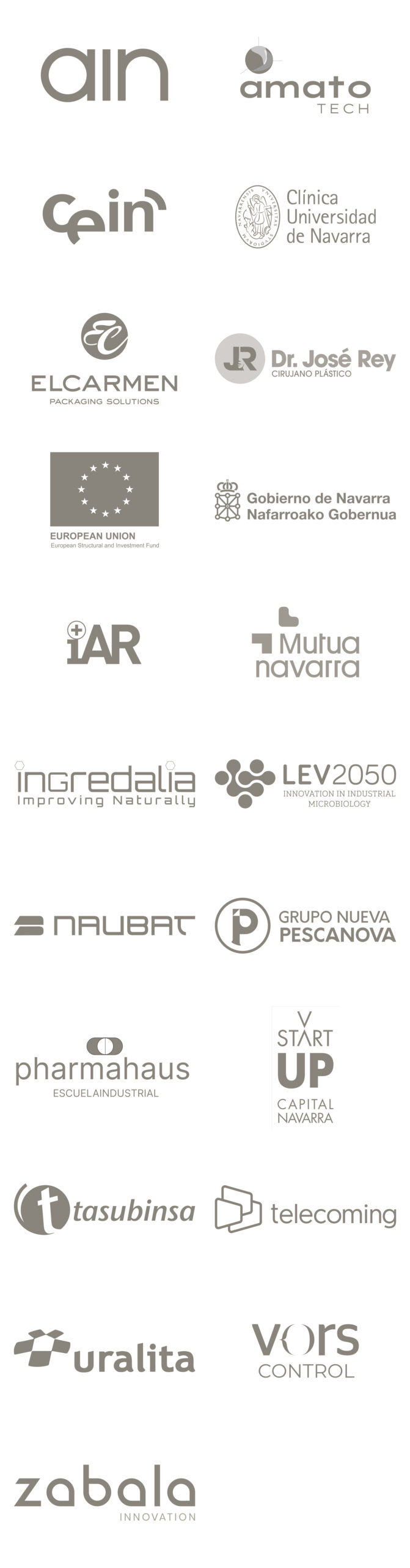 Logotipos de empresas industriales clientes de BdR