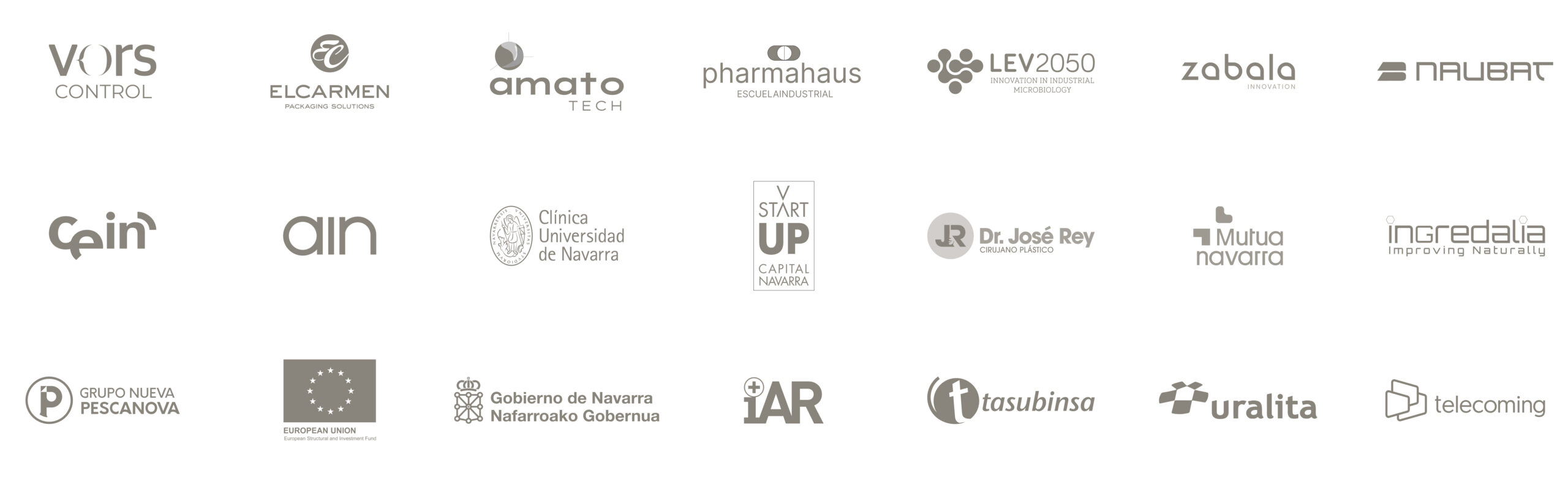 Logotipos de empresas industriales clientes de BdR